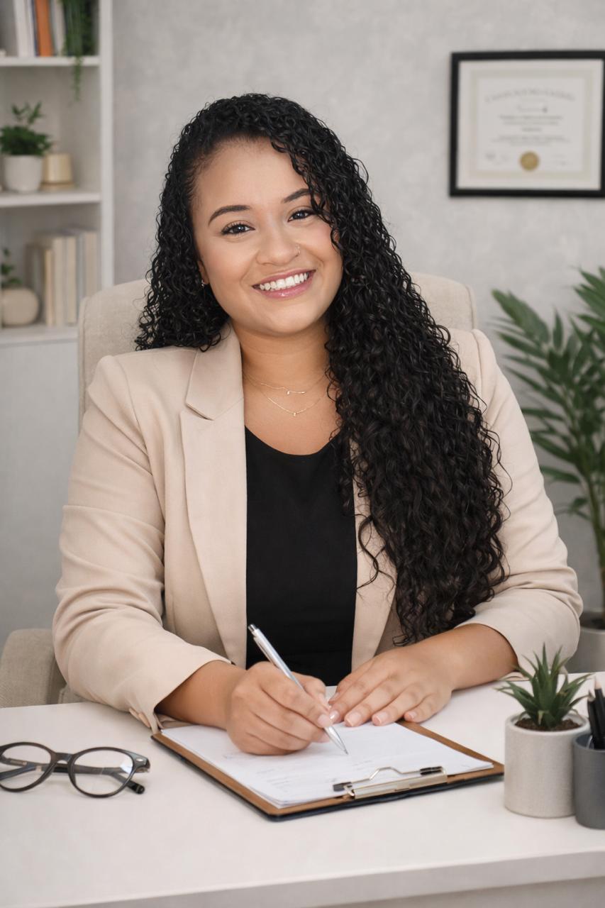 Psicóloga Ana Maria Almeida de Faria em atendimento profissional