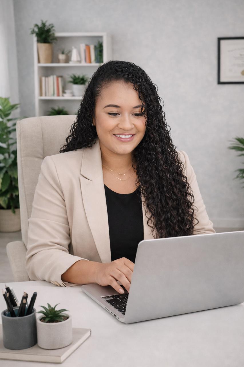 Psicóloga Ana Faria em atendimento online